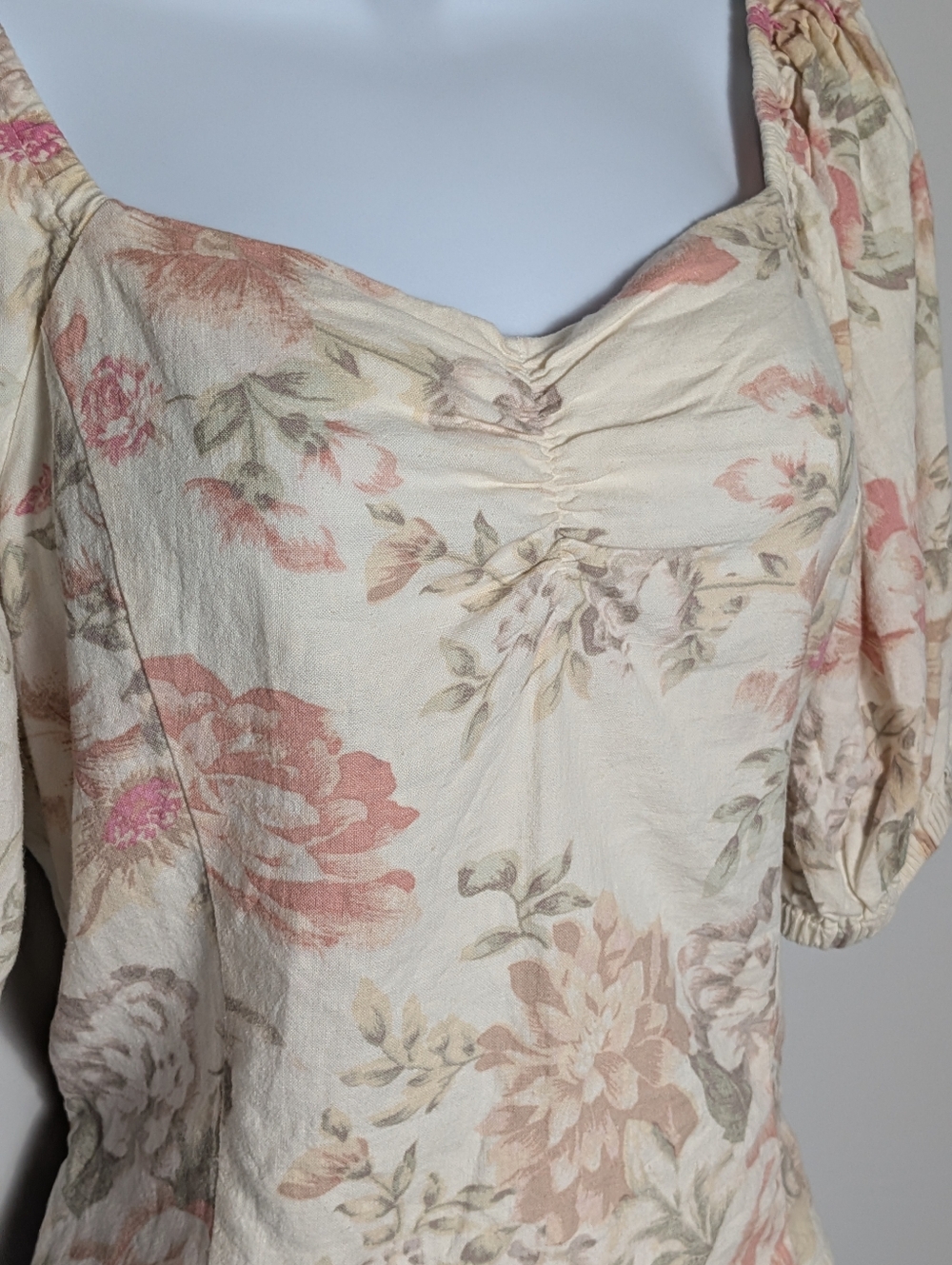 Mixed Brand Lot Blouses Bright Floral Boho Romantic Crop Fairy Y2K Cottagecore - Picture 14 of 16
